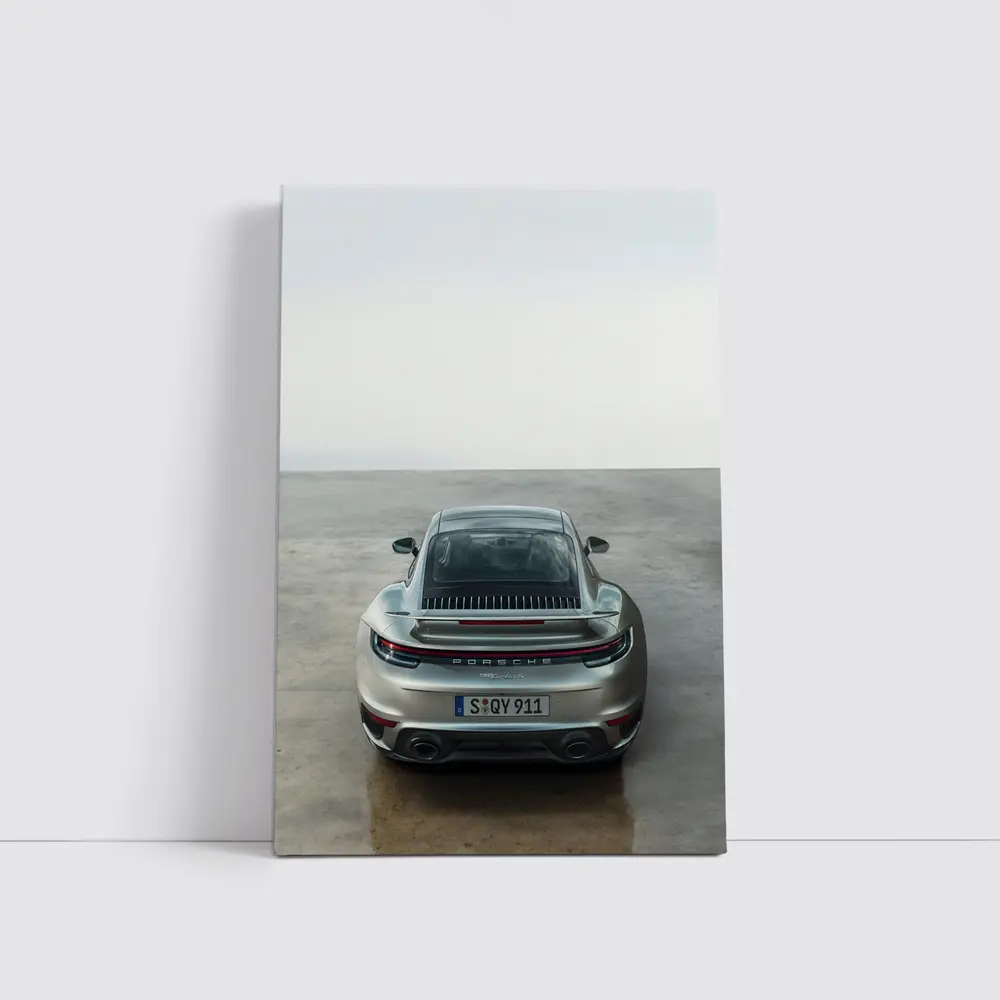Porsche 911 Turbo S Rear Parking Lot – Wall Art