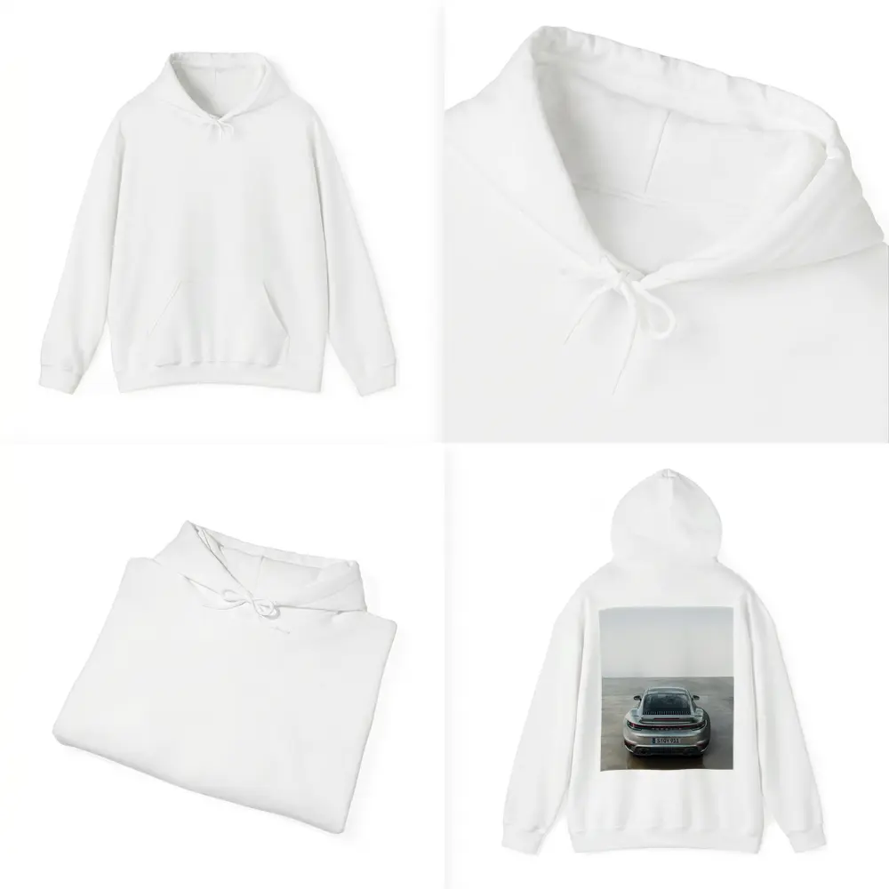 Porsche 911 Turbo S Rear Parking Lot – Hoodies