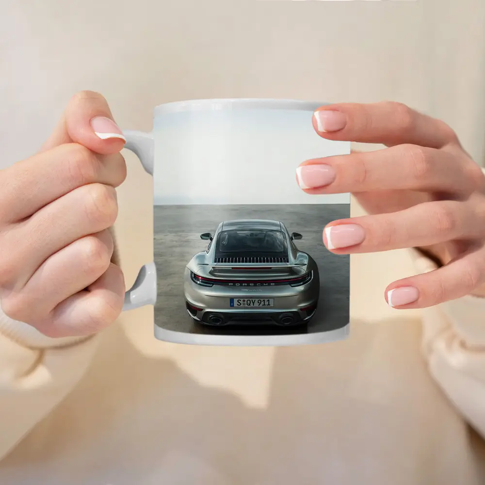 Porsche 911 Turbo S Rear Parking Lot – Mugs