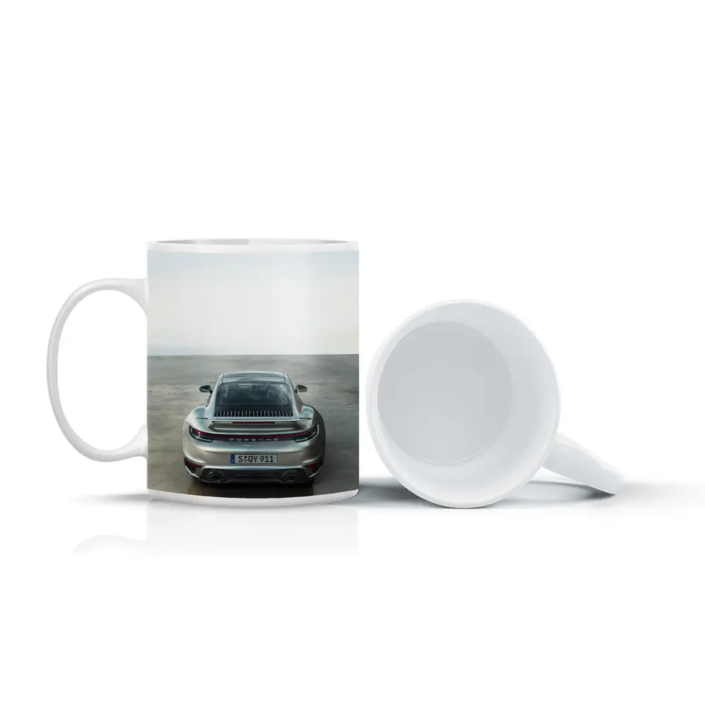 Porsche 911 Turbo S Rear Parking Lot – Mugs