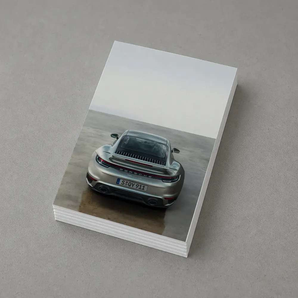 Porsche 911 Turbo S Rear Parking Lot – Postcards