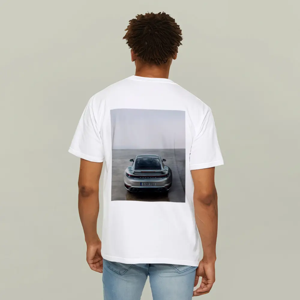 Porsche 911 Turbo S Rear Parking Lot – T-Shirts
