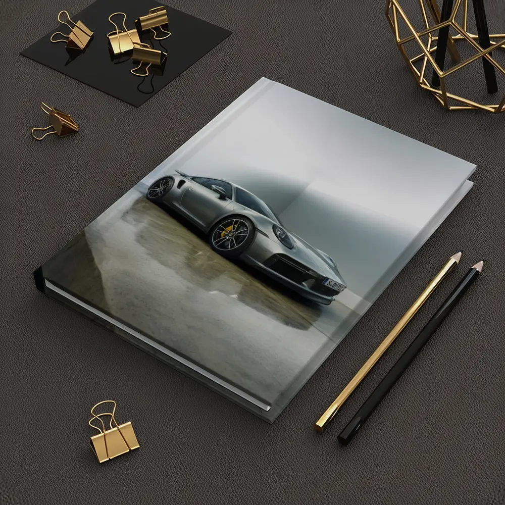 Porsche 911 Turbo S Silver Studio Shot – Notebooks