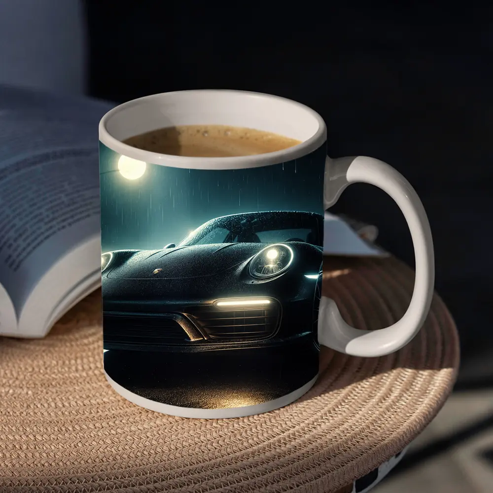 Porsche 911 Turbo Black Rainy Night – Mugs