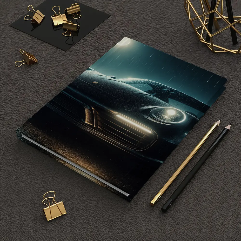 Porsche 911 Turbo Black Rainy Night – Notebooks
