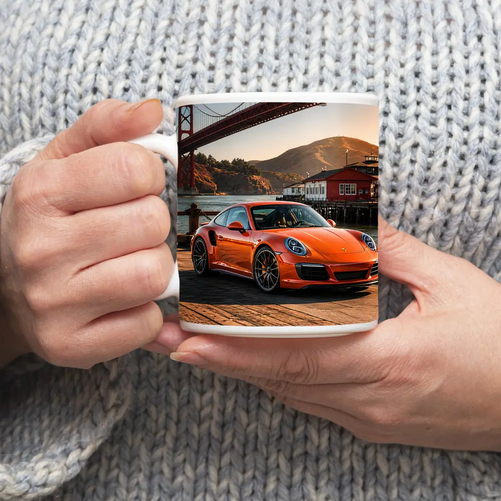 Porsche 911 Turbo Golden Gate Bridge – Mugs