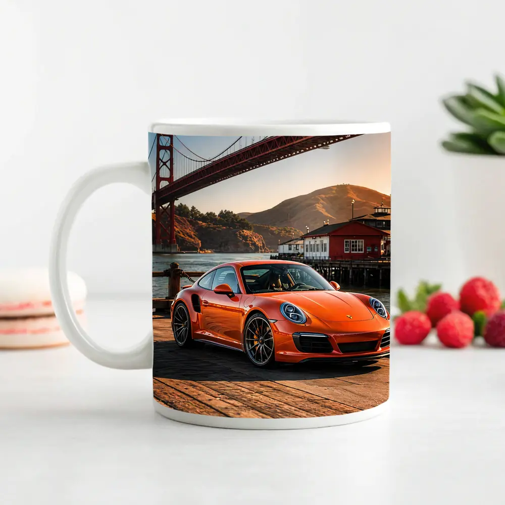 Porsche 911 Turbo Golden Gate Bridge – Mugs