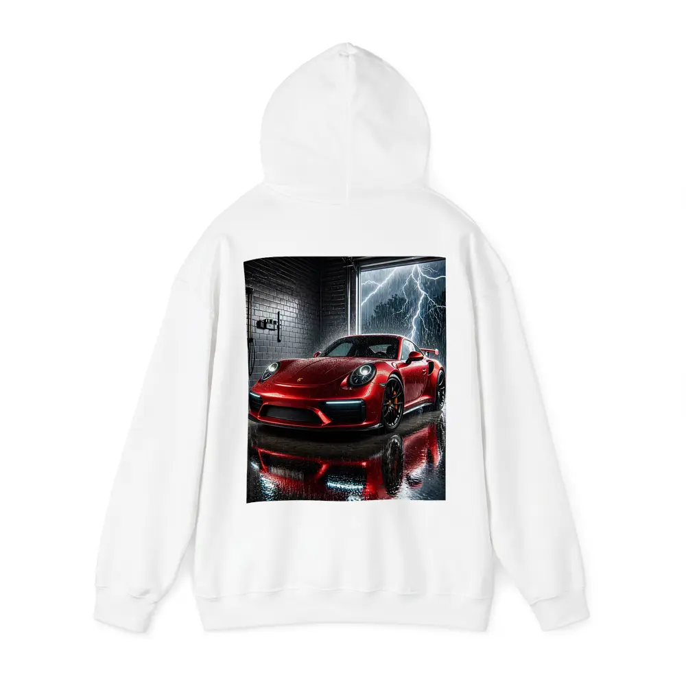 Red Porsche 911 GT2 RS Rain Storm – Hoodies