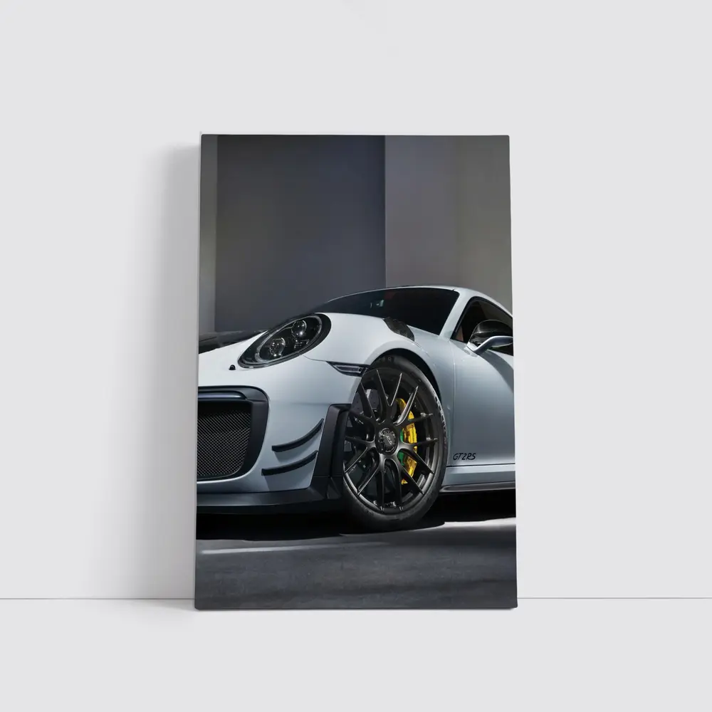 Porsche 911 GT2 RS Silver Garage – Wall Art