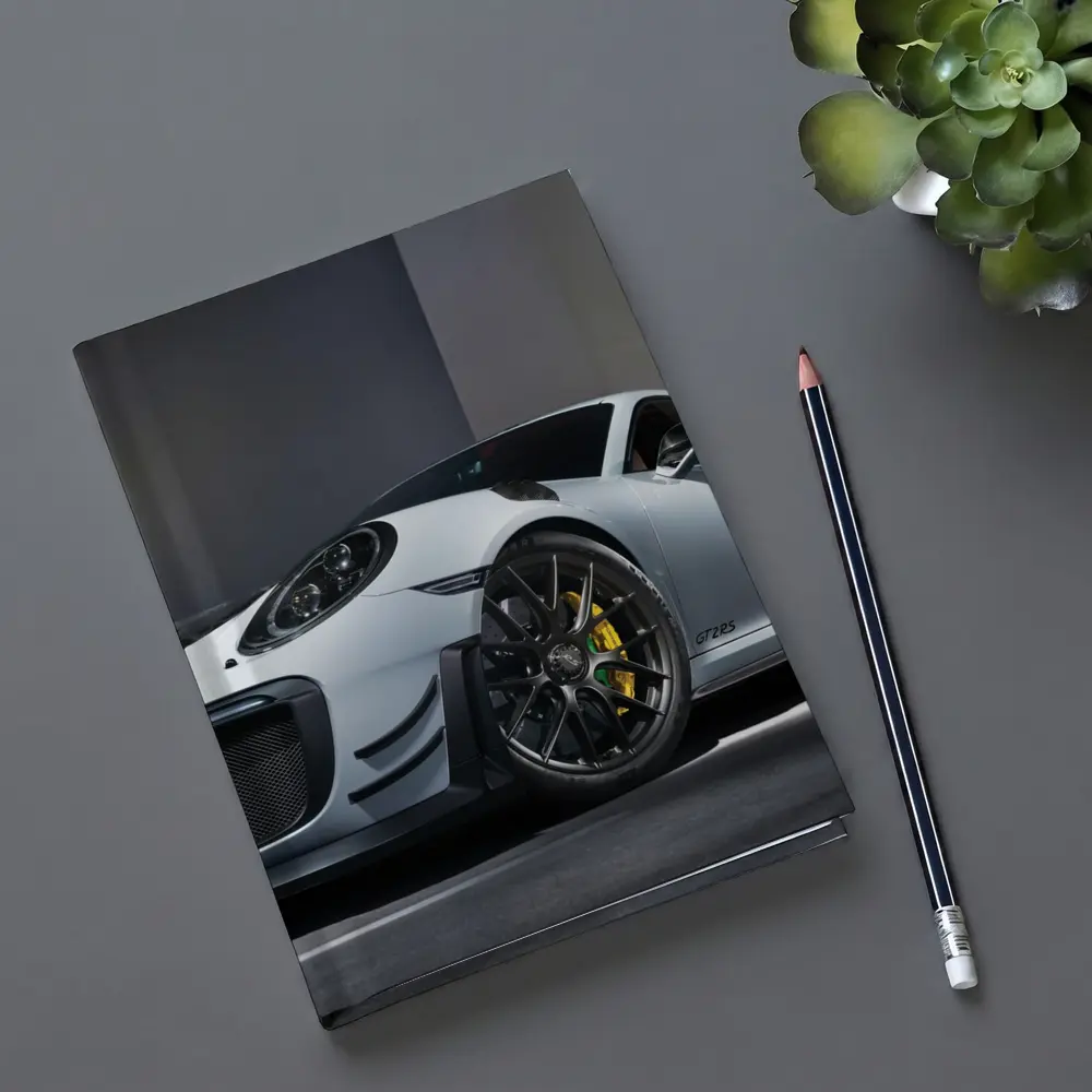 Porsche 911 GT2 RS Silver Garage – Notebooks