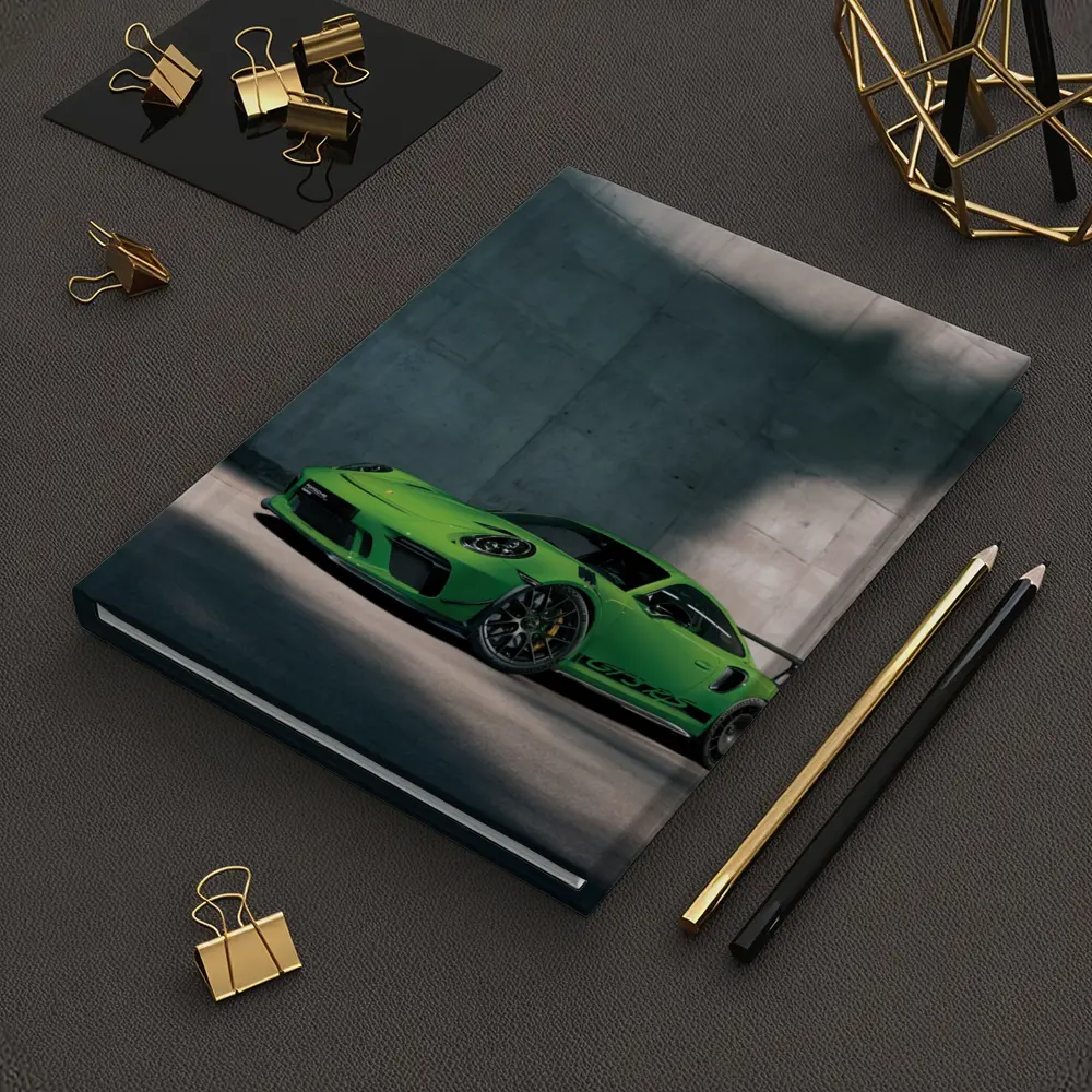 Porsche 911 GT3 RS Green Concrete Wall – Notebooks