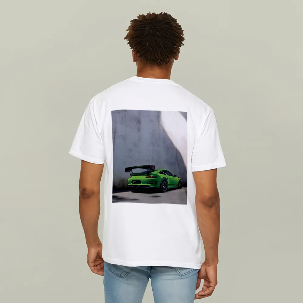 Porsche 911 GT3 RS Green Concrete Wall – T-Shirts