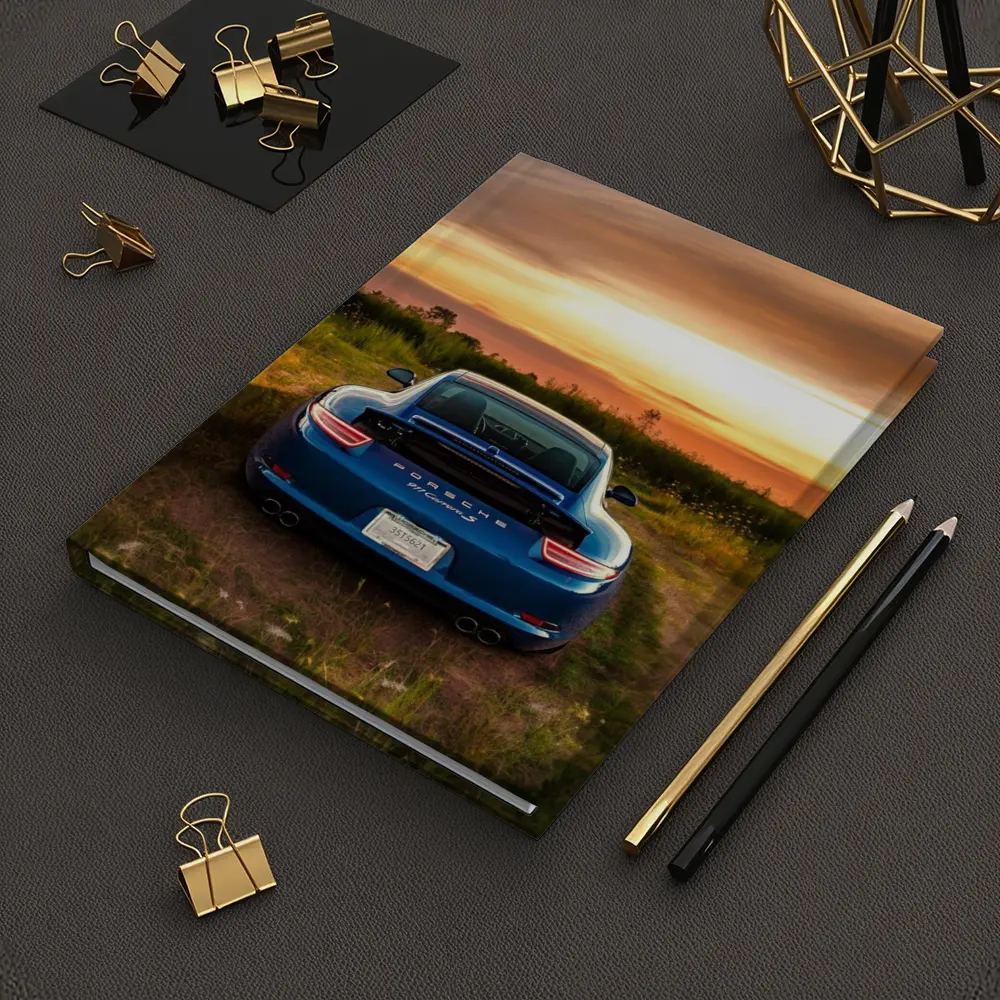 Porsche 911 Carrera S Blue Sunset Field – Notebooks