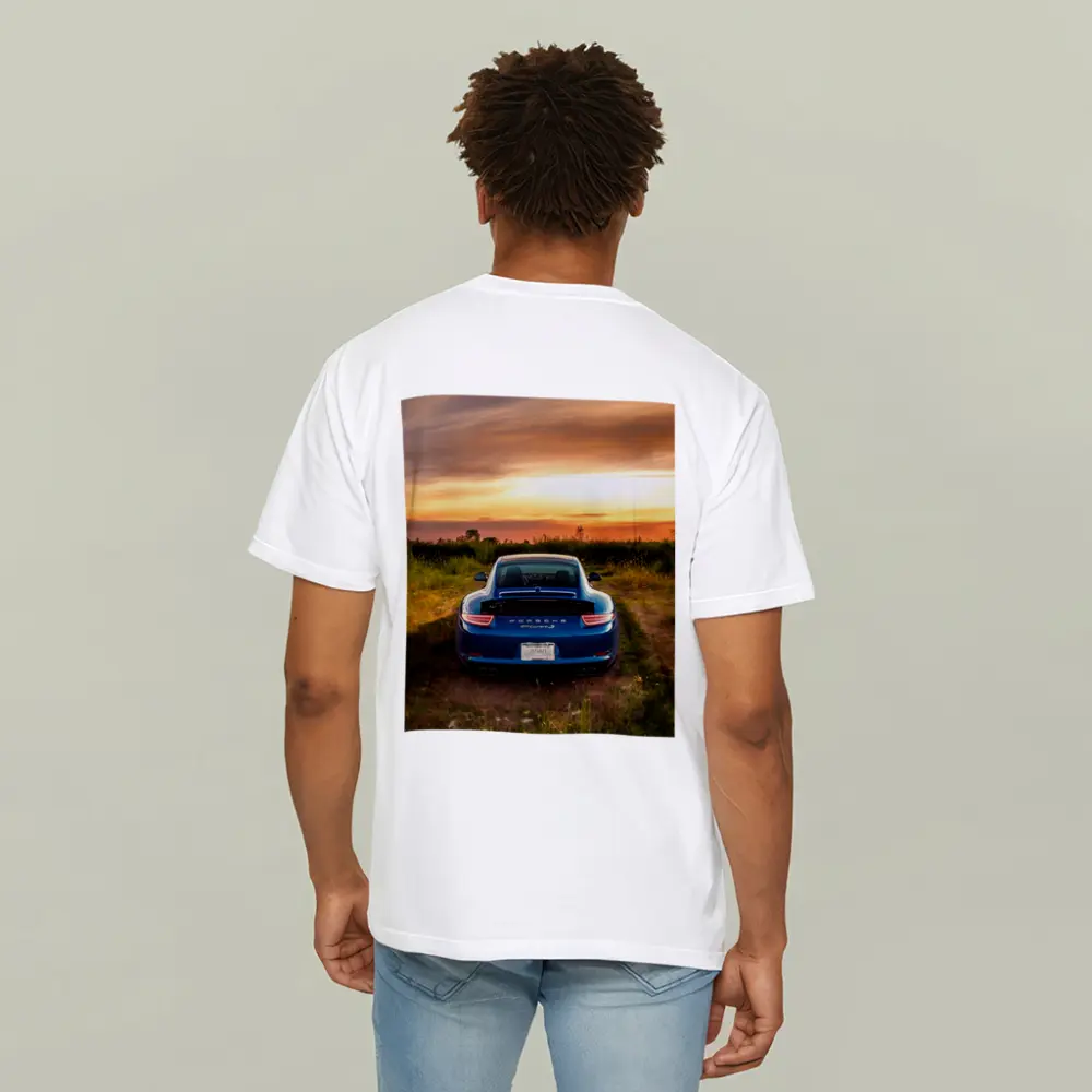 Porsche 911 Carrera S Blue Sunset Field – T-Shirts