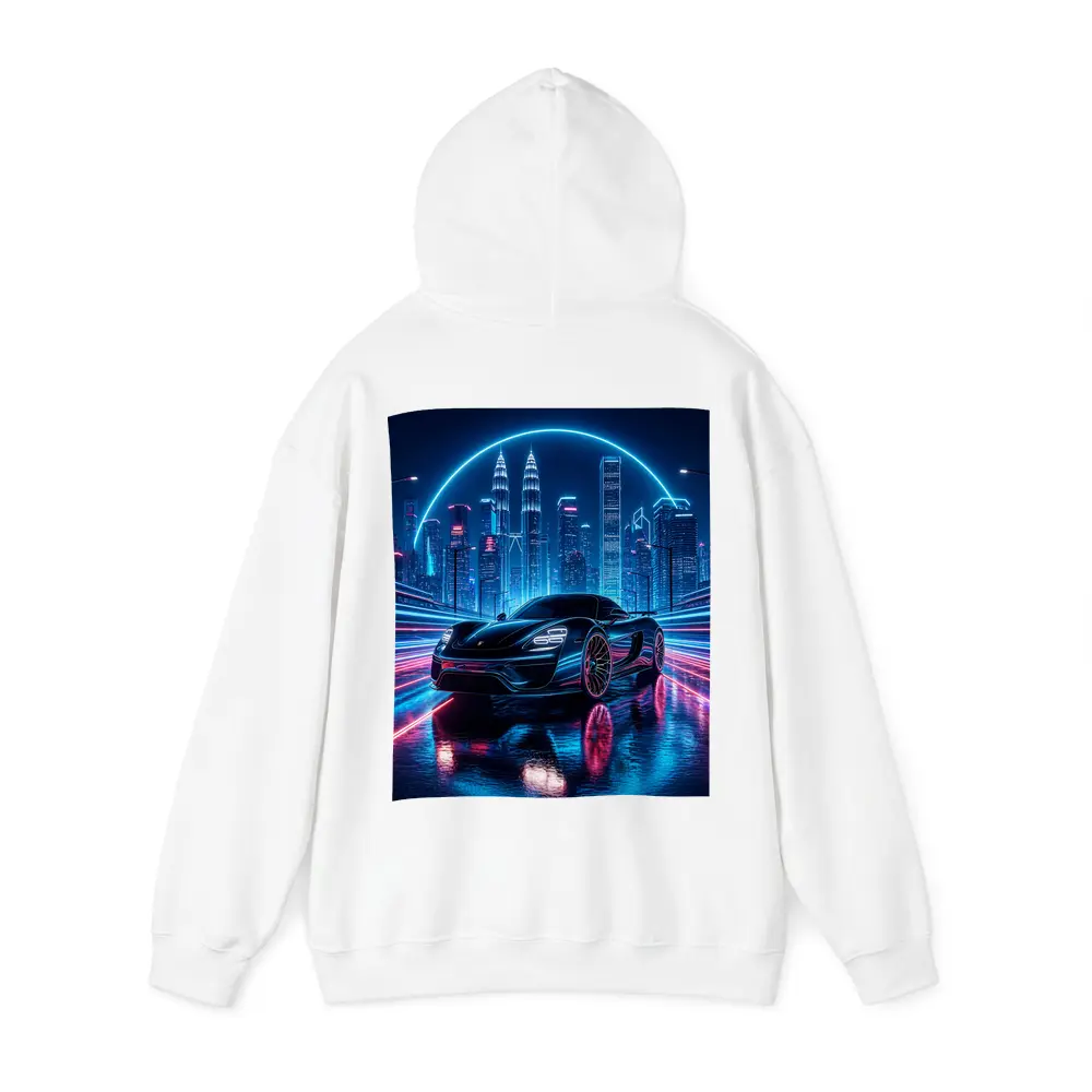 Porsche 918 Spyder Neon City Night – Hoodies