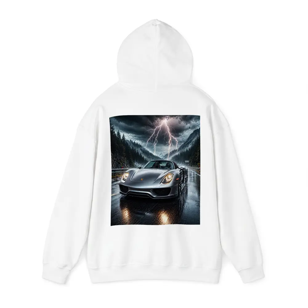 Porsche 918 Spyder Stormy Mountain Road – Hoodies