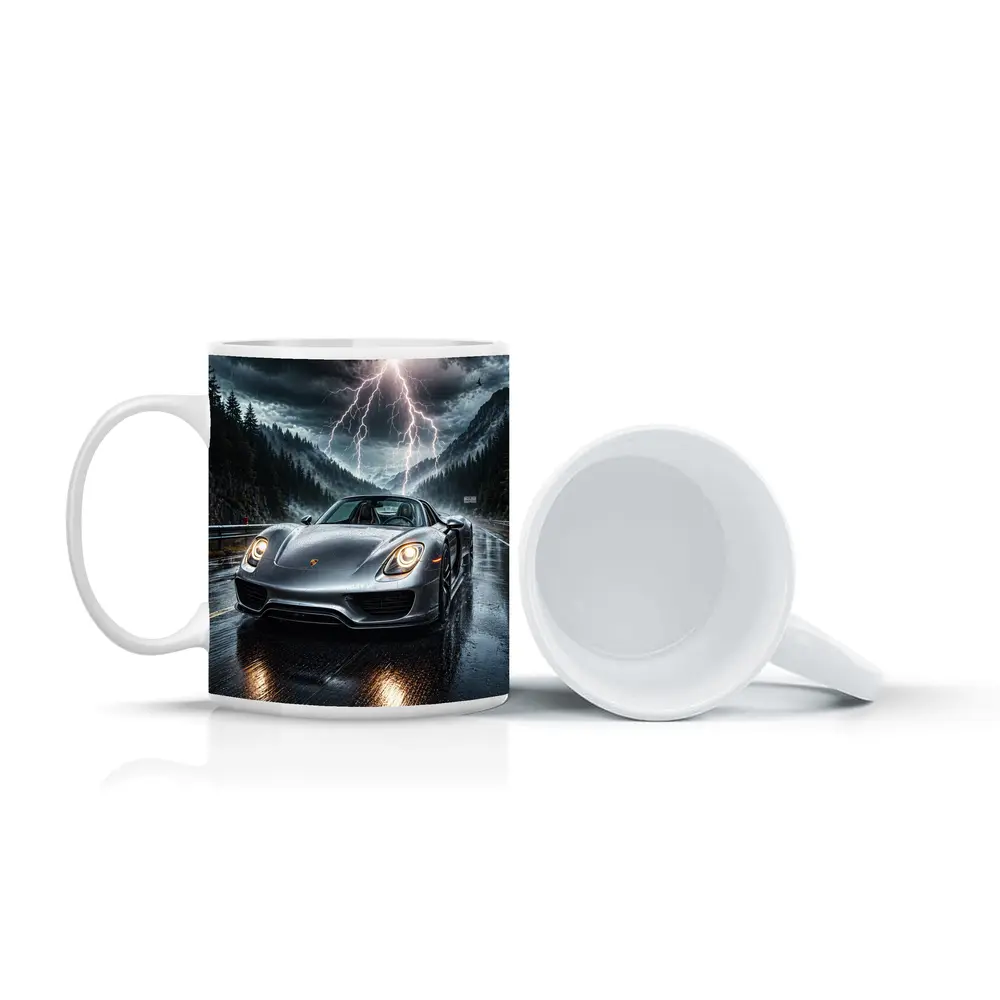 Porsche 918 Spyder Stormy Mountain Road – Mugs