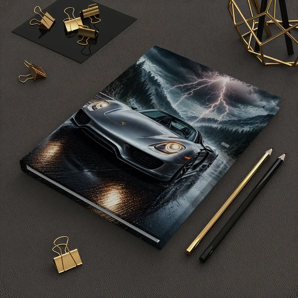 Porsche 918 Spyder Stormy Mountain Road – Notebooks