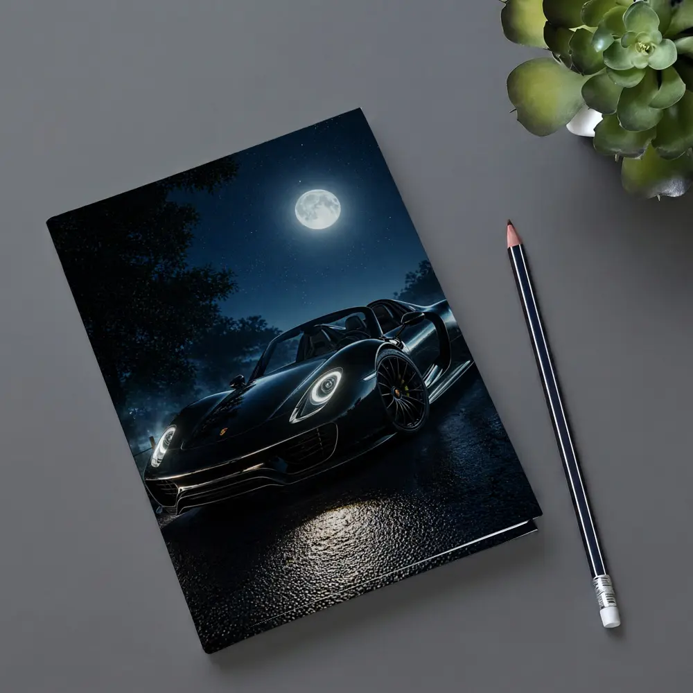 Porsche 918 Spyder Black Night Moon – Notebooks