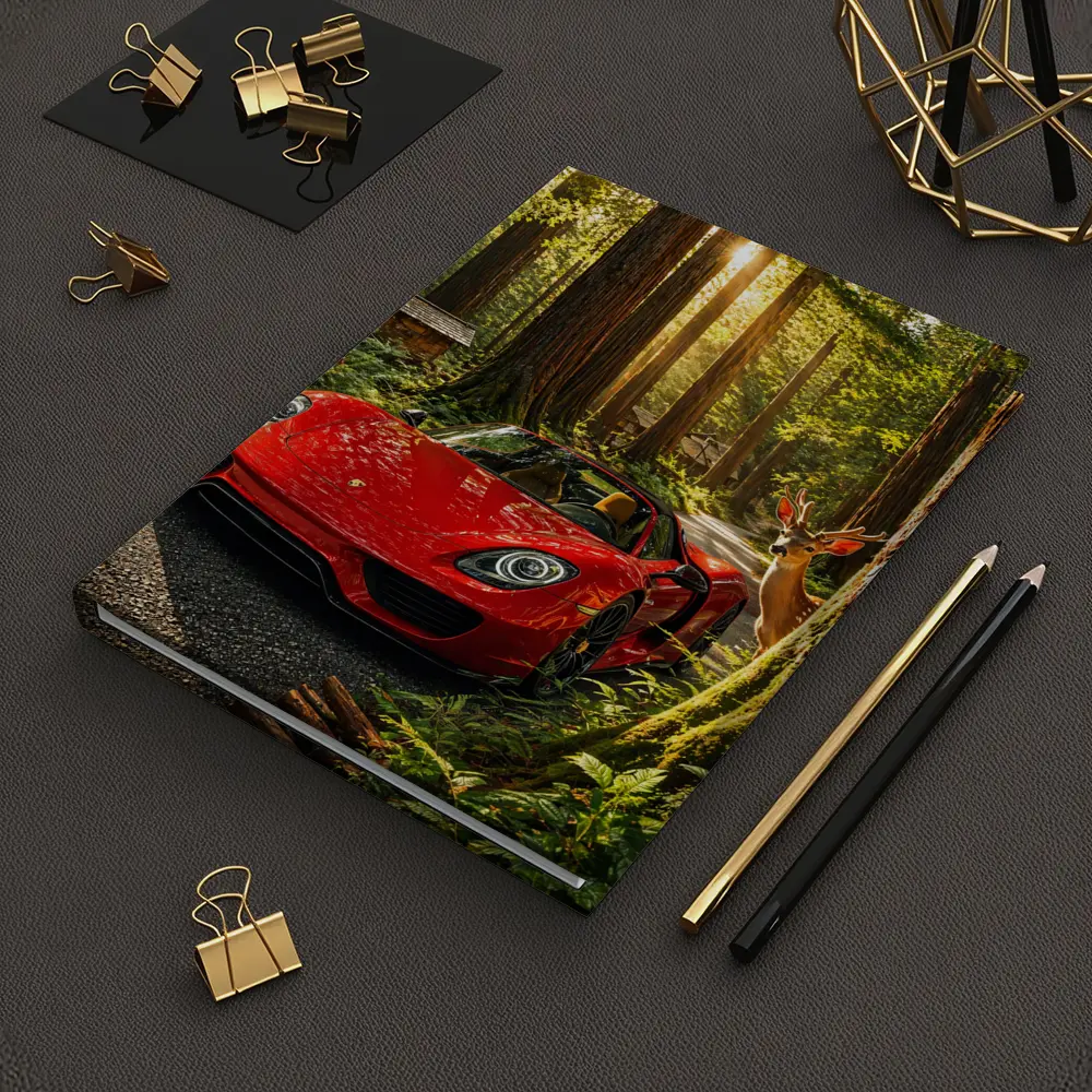 Porsche 918 Spyder Red Forest Setting – Notebooks