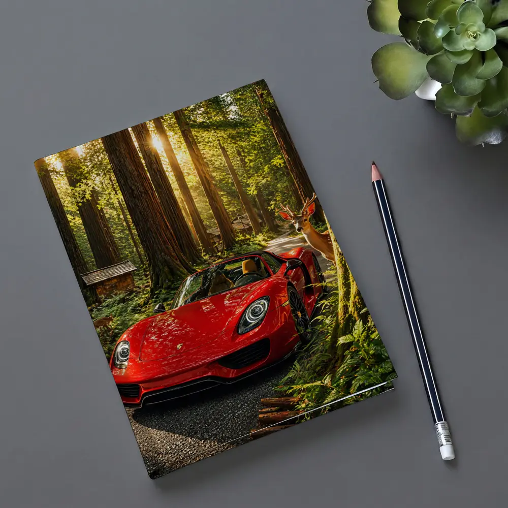 Porsche 918 Spyder Red Forest Setting – Notebooks