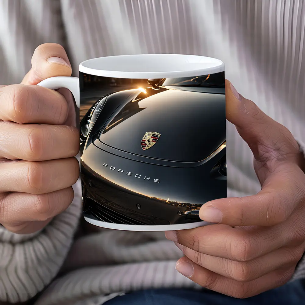 Porsche Boxster Black Hood Sunset Light – Mugs