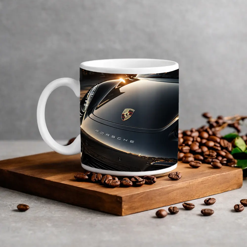 Porsche Boxster Black Hood Sunset Light – Mugs