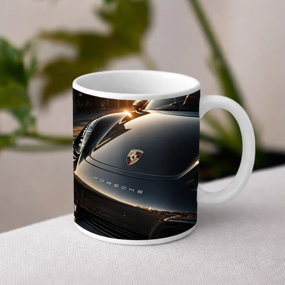 Porsche Boxster Black Hood Sunset Light – Mugs