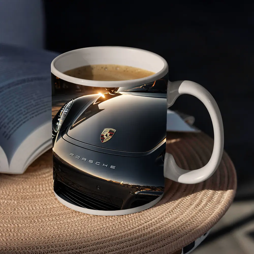 Porsche Boxster Black Hood Sunset Light – Mugs