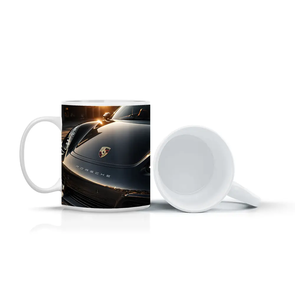 Porsche Boxster Black Hood Sunset Light – Mugs