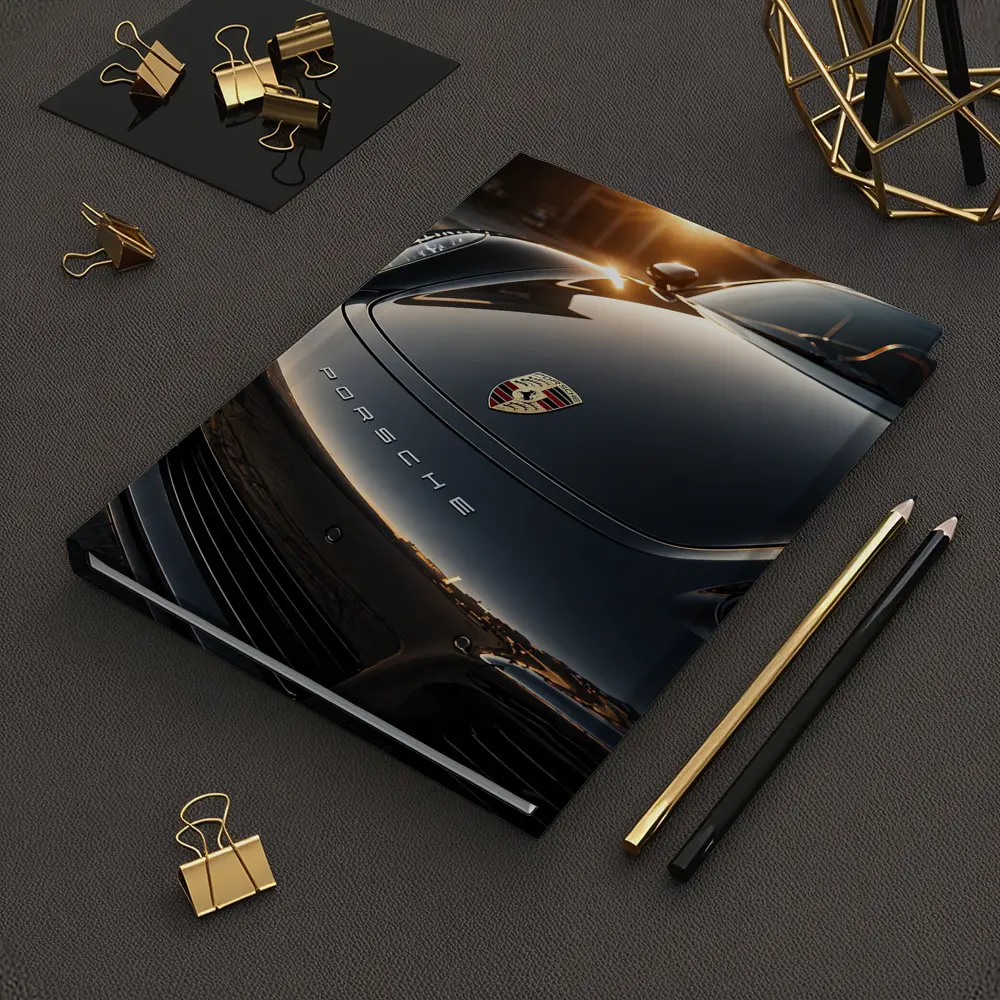 Porsche Boxster Black Hood Sunset Light – Notebooks