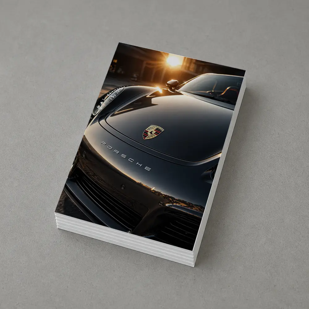 Porsche Boxster Black Hood Sunset Light – Postcards