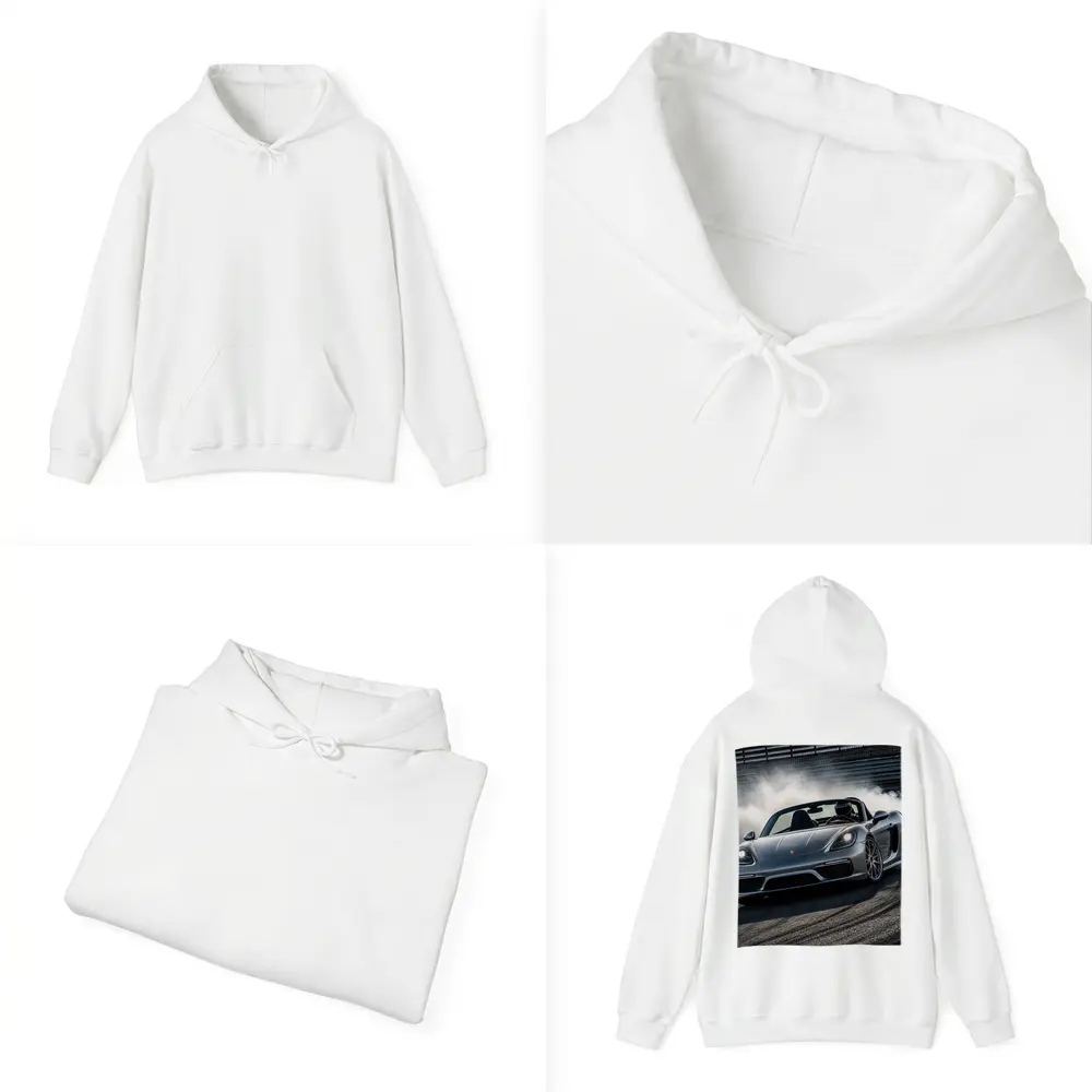 Porsche Boxster Drifting on Racing Track – Hoodies