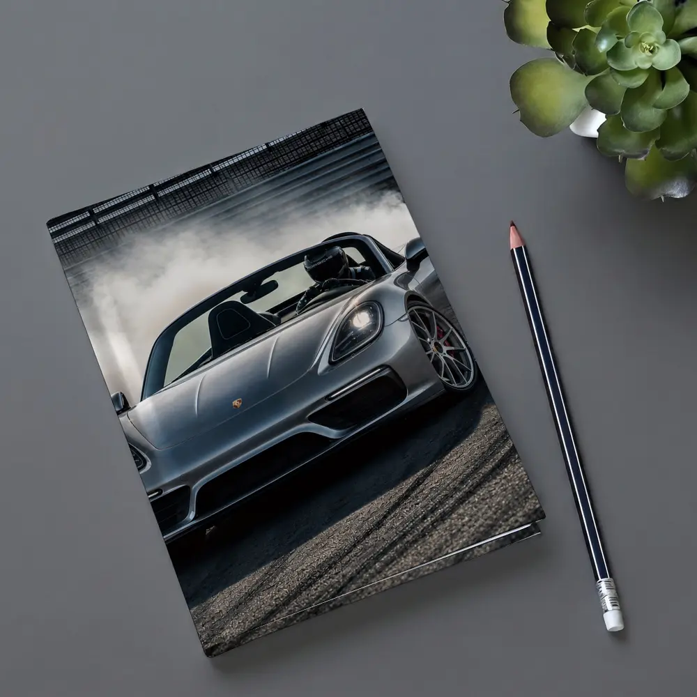 Porsche Boxster Drifting on Racing Track – Notebooks