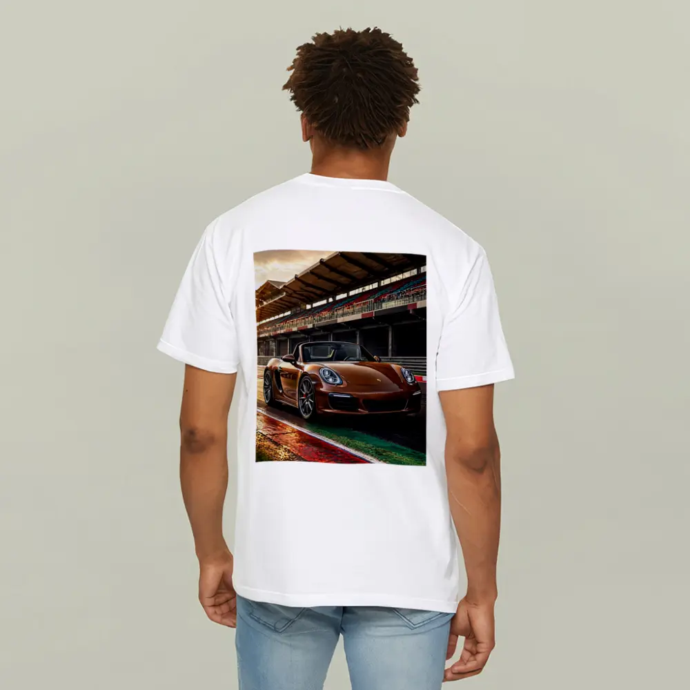 Porsche Boxster Brown Convertible Racing Track – T-Shirts