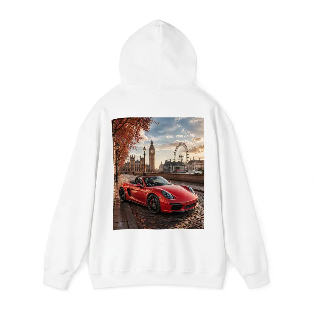 Red Porsche Boxster London Big Ben – Hoodies