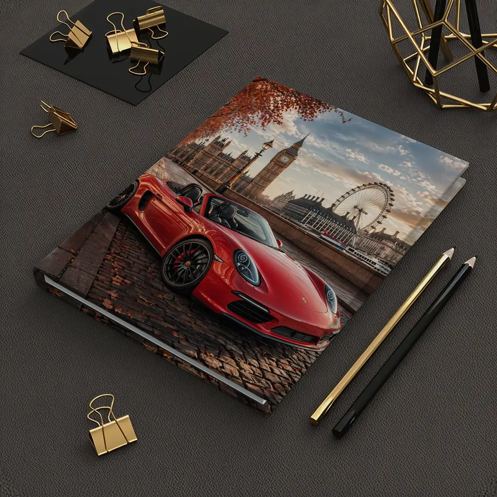 Red Porsche Boxster London Big Ben – Notebooks