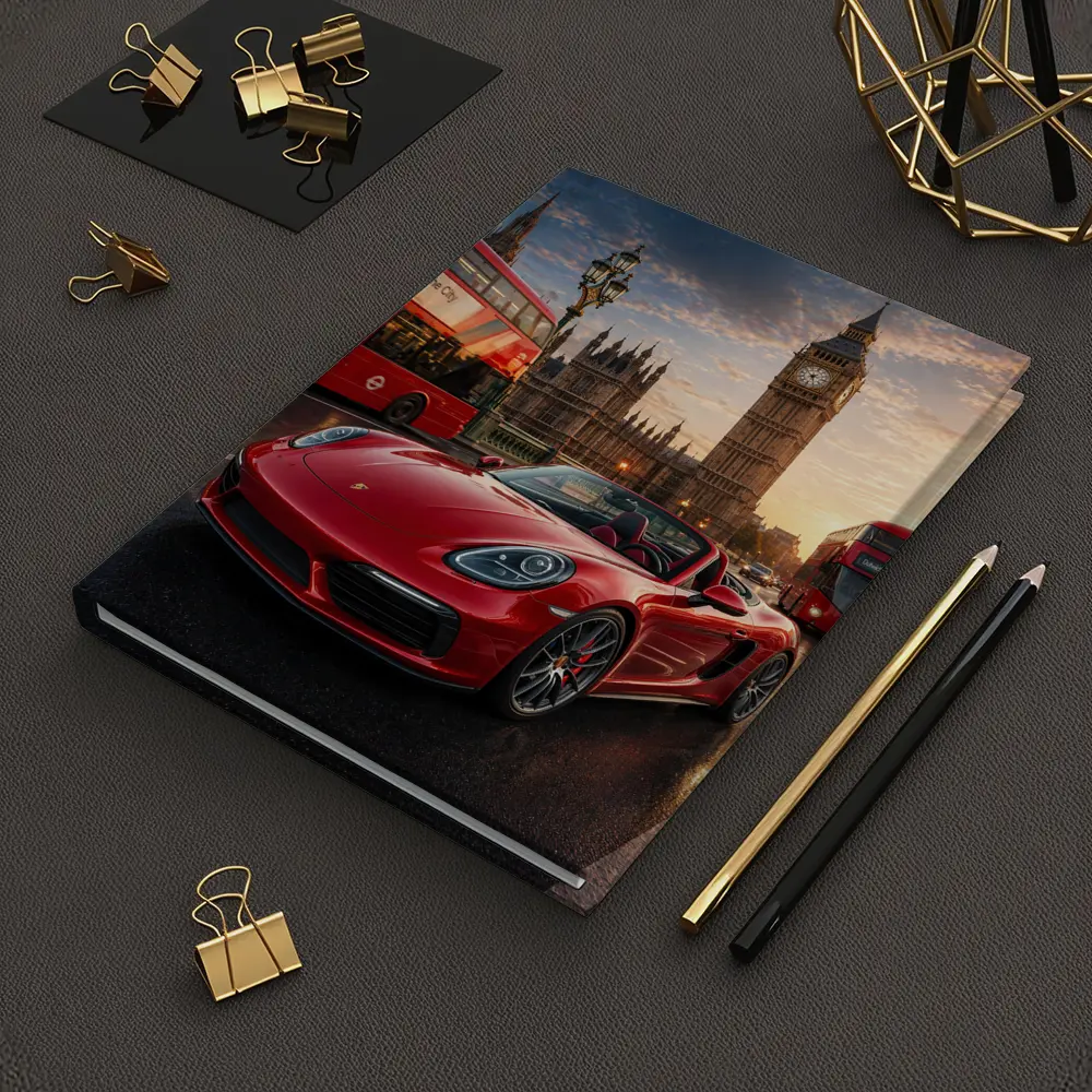 Porsche Boxster Red London Big Ben – Notebooks