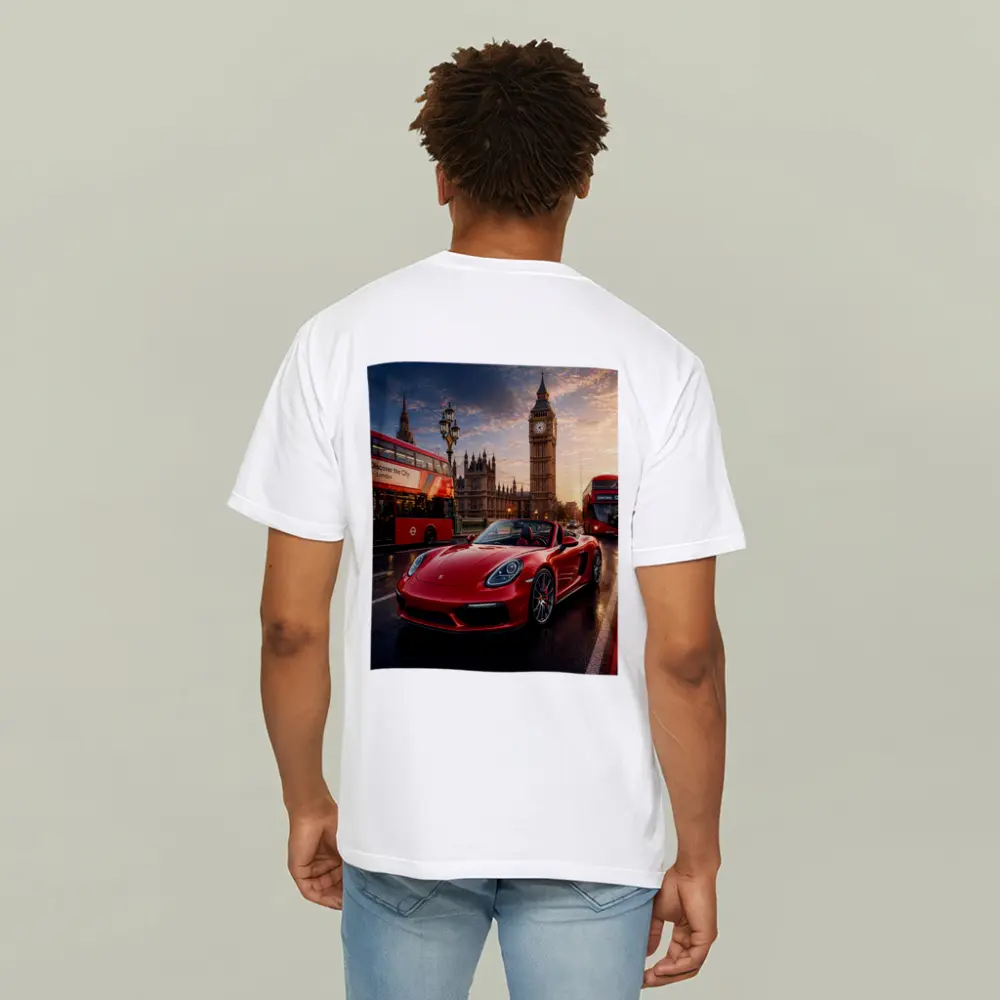 Porsche Boxster Red London Big Ben – T-Shirts