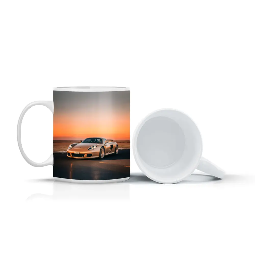 Porsche Carrera GT Golden Sunset Road – Mugs