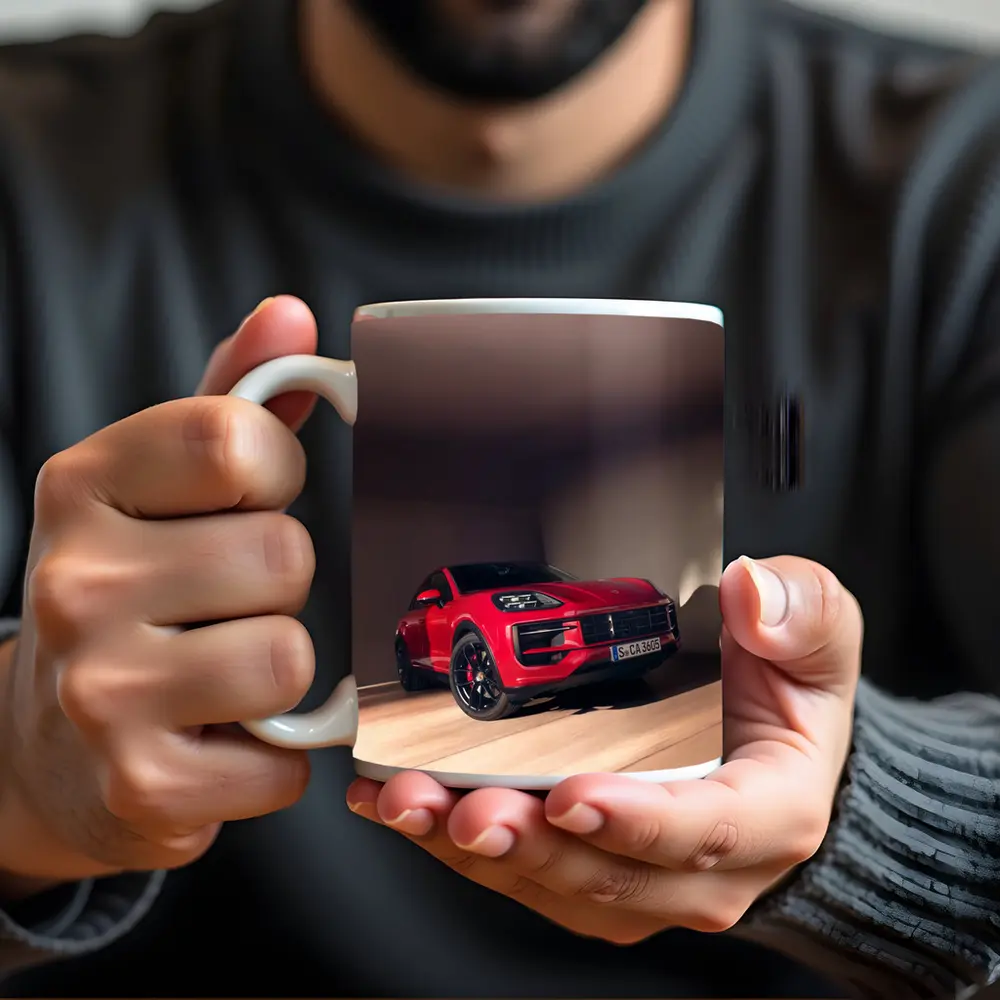 Porsche Macan GTS Red Indoor Garage – Mugs