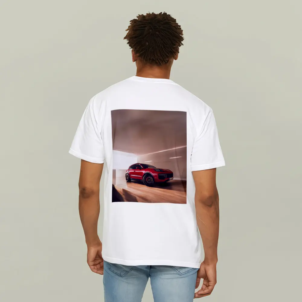 Porsche Cayenne GTS Red Indoor Garage – T-Shirts