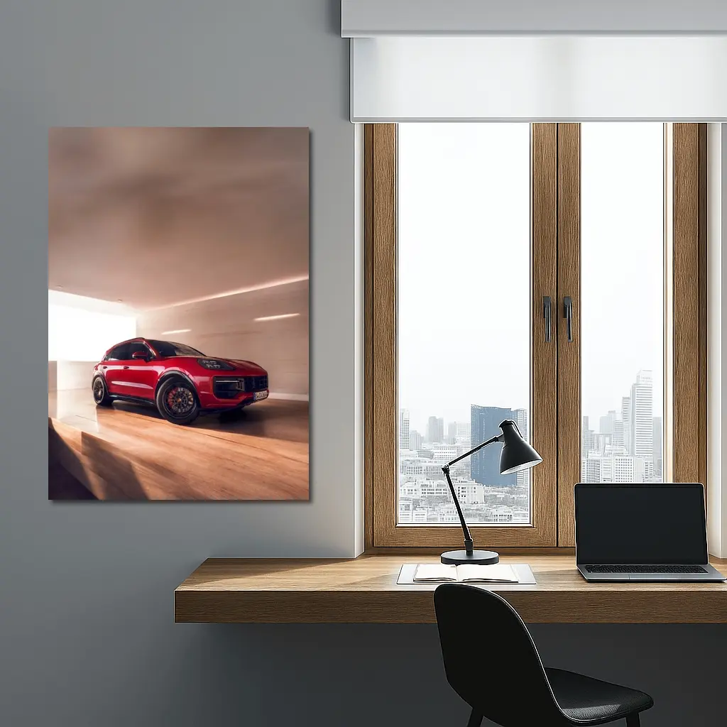 Porsche Cayenne GTS Red Indoor Garage – Wall Art