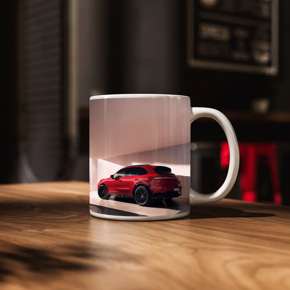 Porsche Cayenne GTS Red Indoor Garage – Mugs