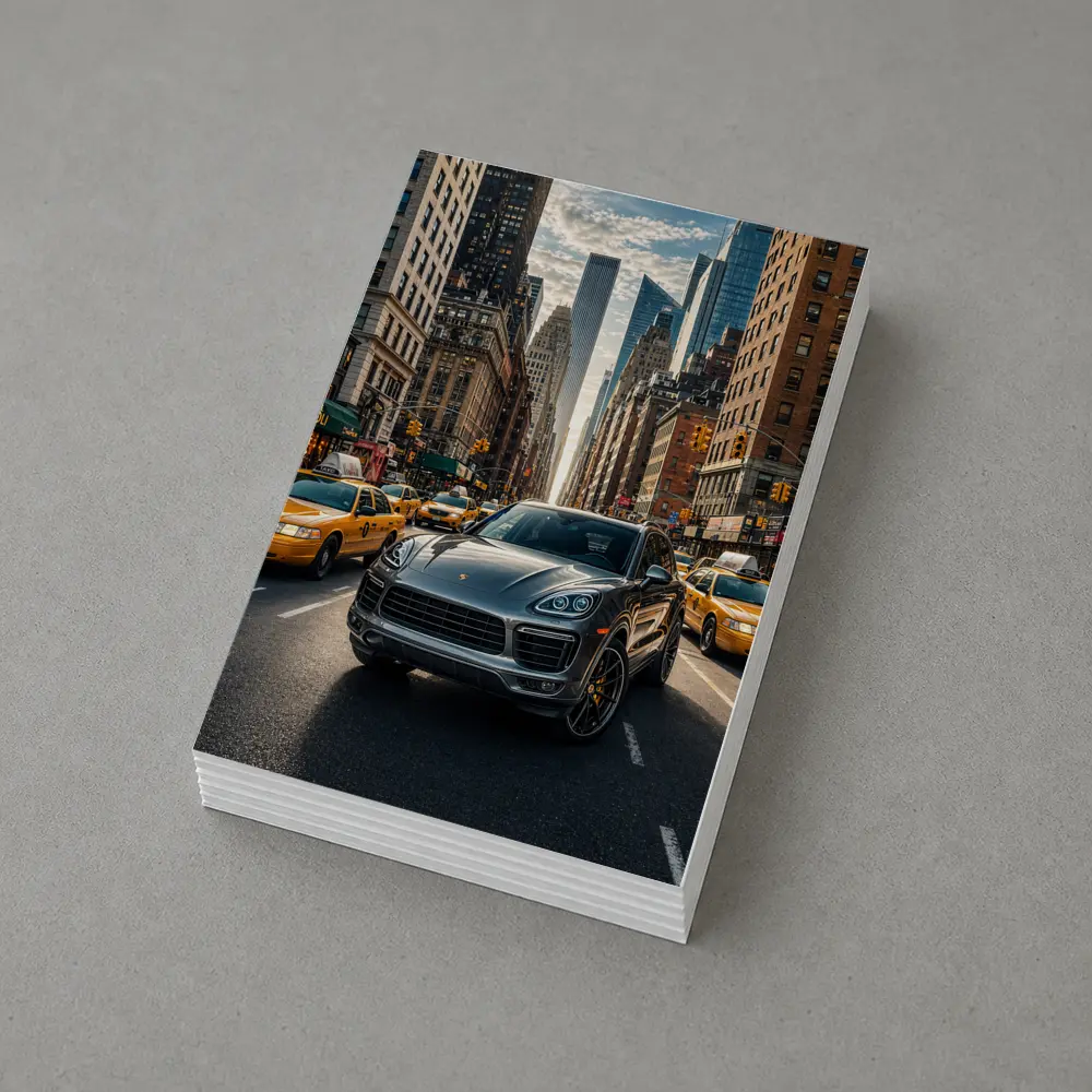 Porsche Cayenne Cruising New York City Streets – Postcards