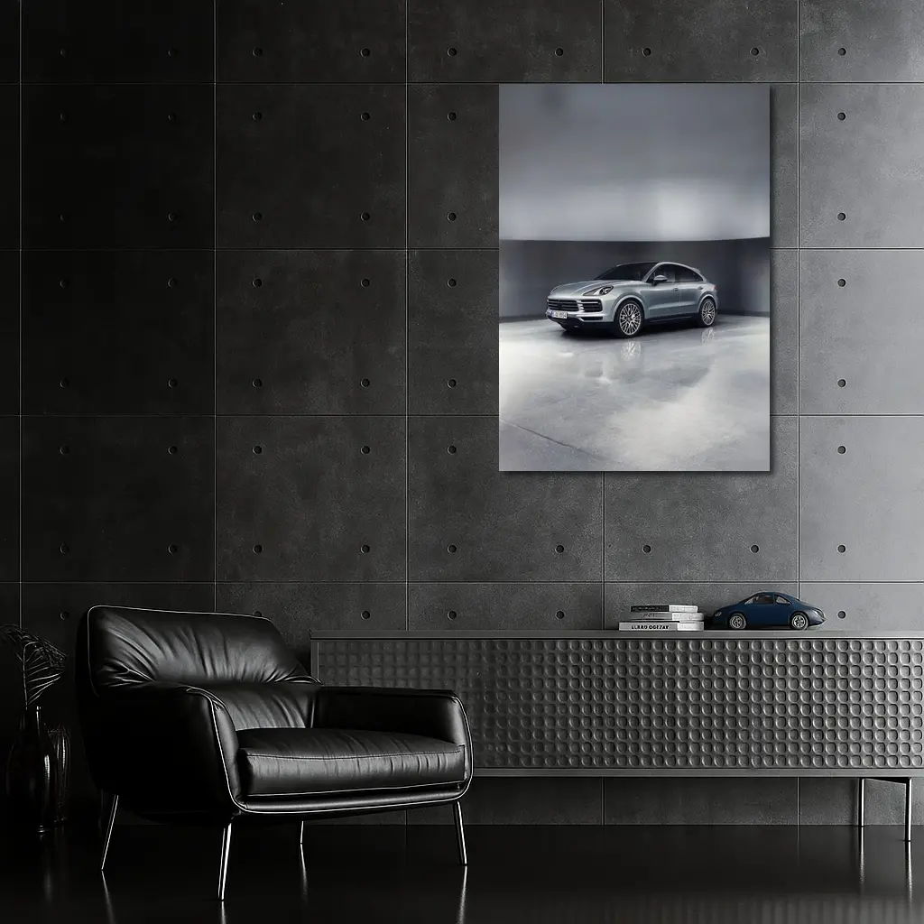 Porsche Cayenne S Coupe Studio Gray – Wall Art