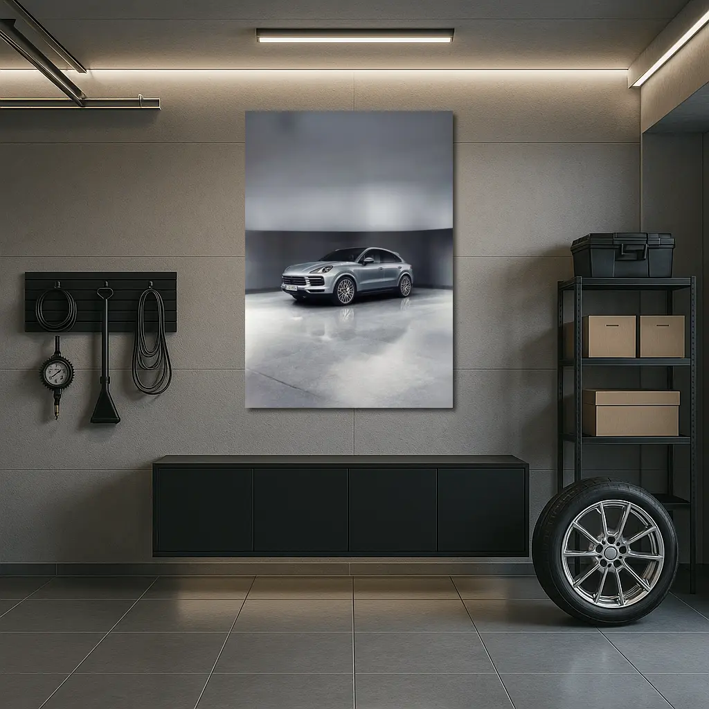 Porsche Cayenne S Coupe Studio Gray – Wall Art
