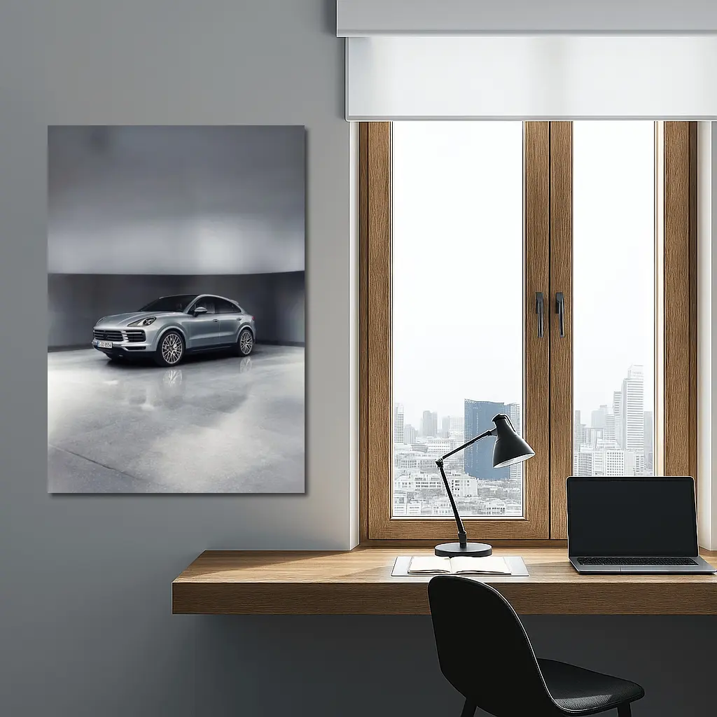 Porsche Cayenne S Coupe Studio Gray – Wall Art