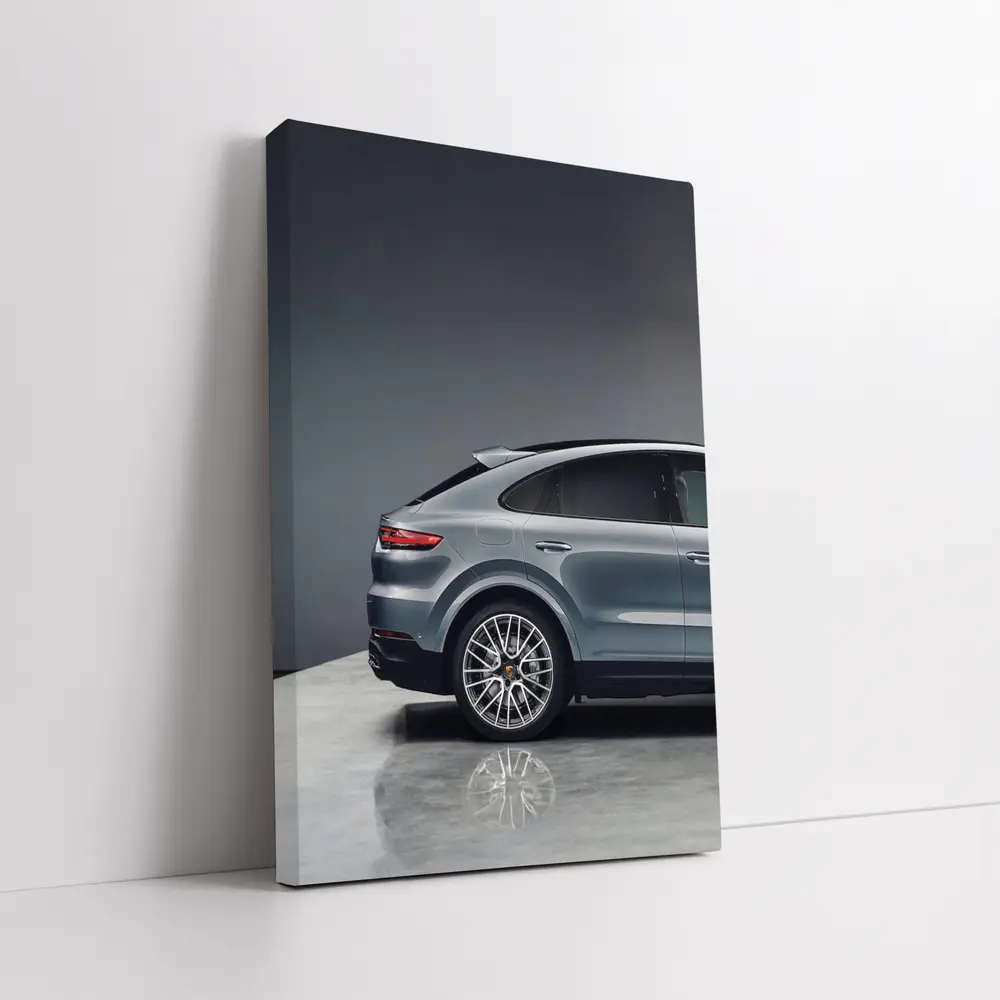 Porsche Cayenne Coupe Gray Studio Shot – Wall Art