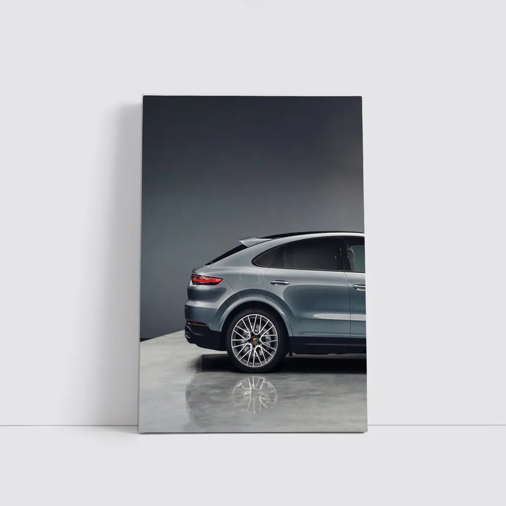Porsche Cayenne Coupe Gray Studio Shot – Wall Art